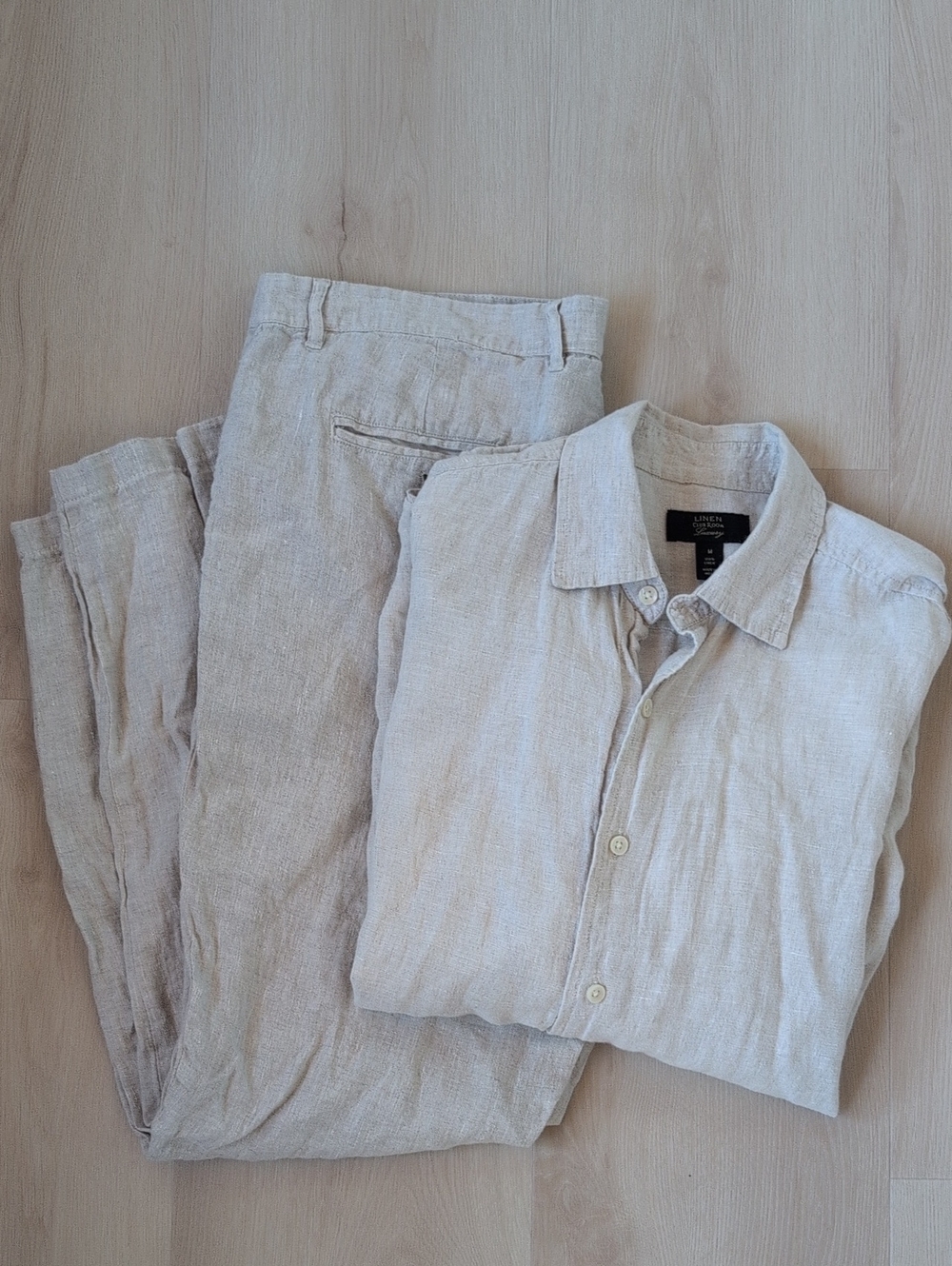 Men's 100% Linen Set